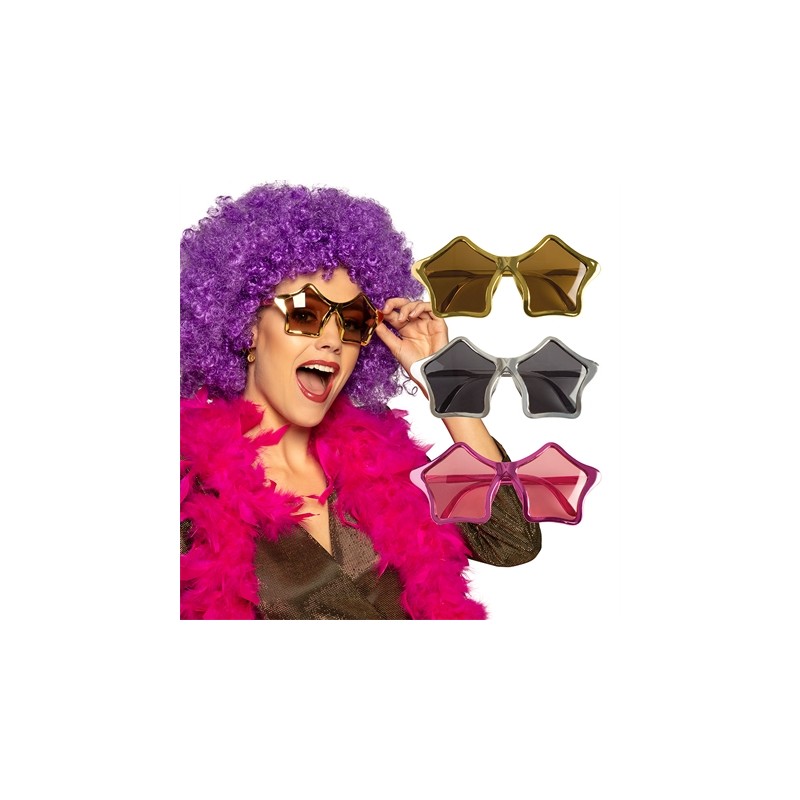 LUNETTES ETOILES METALLISEES COULEURS ASSORTIES LUNETTES ETOILES METALLISEES COULEURS ASSORTIES