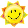 BALLON METALLIQUE SOLEIL FACE SMILE 89 CM