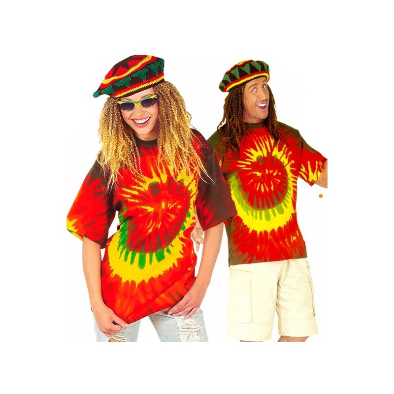T-SHIRT RASTA UNISEXE TAILLE UNIQUE