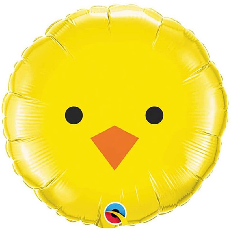 BALLON METALLIQUE SMILEY TETE DE POUSSIN JAUNE 46 CM BALLON METALLIQUE SMILEY TETE DE POUSSIN JAUNE 46 CM
