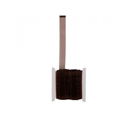 RUBAN ORGANZA  BORDEAUX 20 METRES