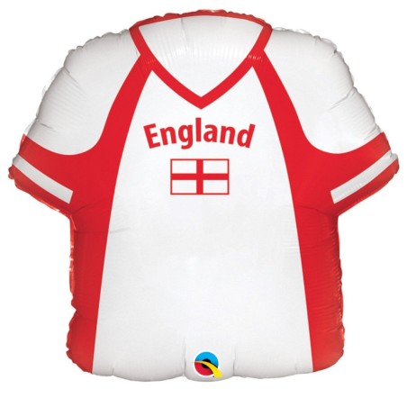 BALLON METALLIQUE MAILLOT DE FOOT ANGLAIS  56CM