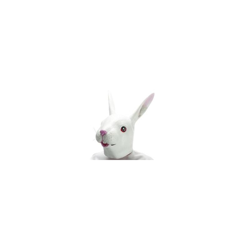 MASQUE LATEX LAPIN BLANC MASQUE LATEX LAPIN BLANC