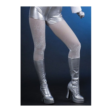COLLANT ARGENT A PAILLETTES TAILLE UNIQUE