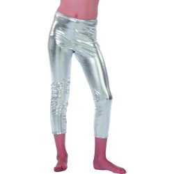 LEGGINGS ARGENT TAILLE 128