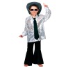CHEMISE A STRASS DISCO ENFANT  ARGENT TAILLE 140