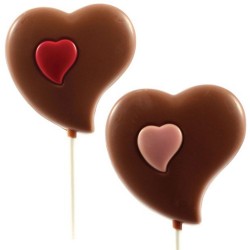 SUCETTE EN CHOCOLAT BELGE GOURMANDE COEUR
