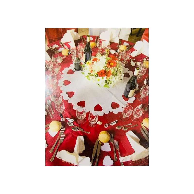 5 CENTRES DE TABLE PERFORE COEUR CHOCOLAT 5 CENTRES DE TABLE PERFORE COEUR CHOCOLAT