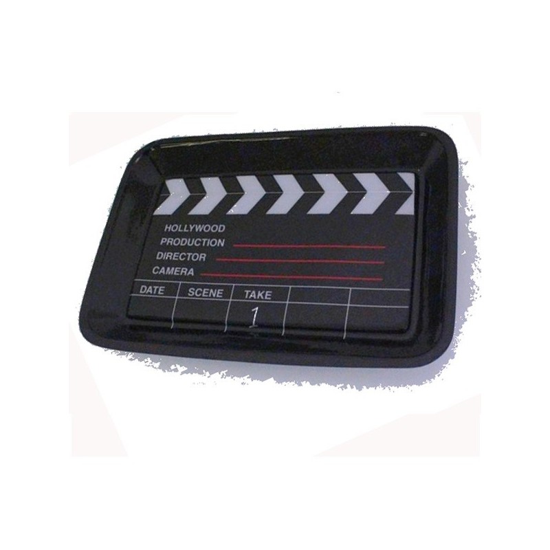PLATEAU DECORATION CLAP DE CINEMA 38.5 X 27 CM 