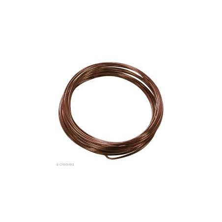 FIL METALLIQUE CHOCOLAT  A MODELER 5 METRES