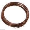 FIL METALLIQUE CHOCOLAT  A MODELER 5 METRES