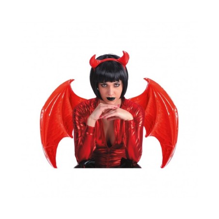 AILES EN PLASTIQUE ROUGE DE DEMON