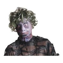 MASQUE CAGOULE  HALLOWEEN DE ZOMBIE AVEC PERRUQUE 
