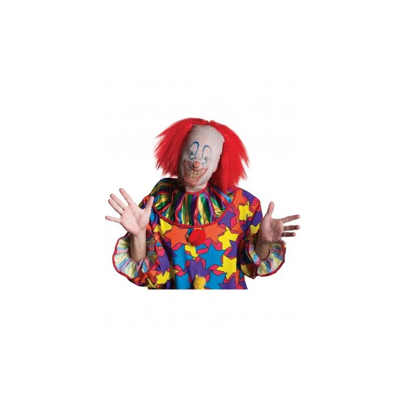 CAGOULE DE CLOWN EFFRAYANT AVEC PERRUQUE CAGOULE DE CLOWN EFFRAYANT AVEC PERRUQUE
