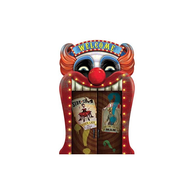 DECO D'ENTREE HALLOWEEN 3D CLOWN HORREUR DECO D'ENTREE HALLOWEEN 3D CLOWN HORREUR