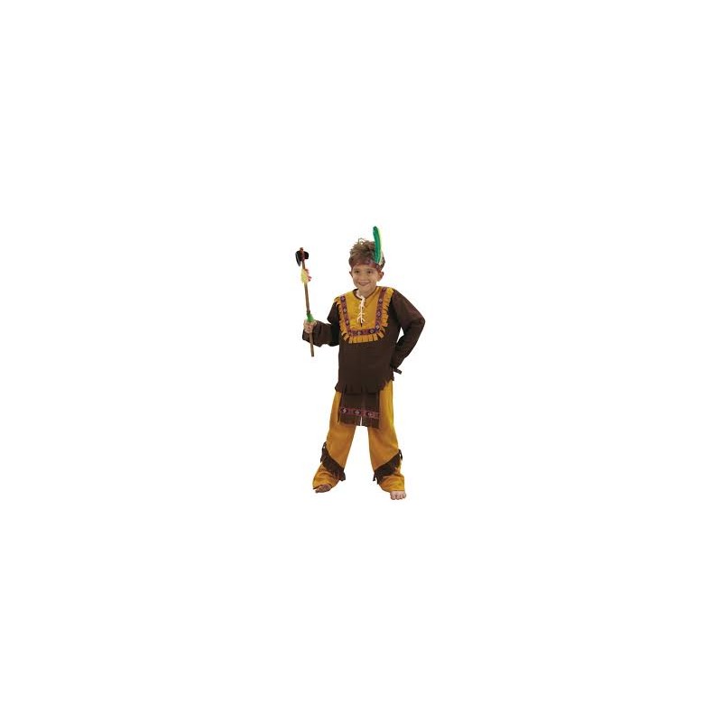 DEGUISEMENT INDIEN MARRON  CHIOWA TAILLE 13 ANS