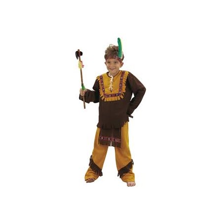 DEGUISEMENT INDIEN MARRON  CHIOWA TAILLE 13 ANS