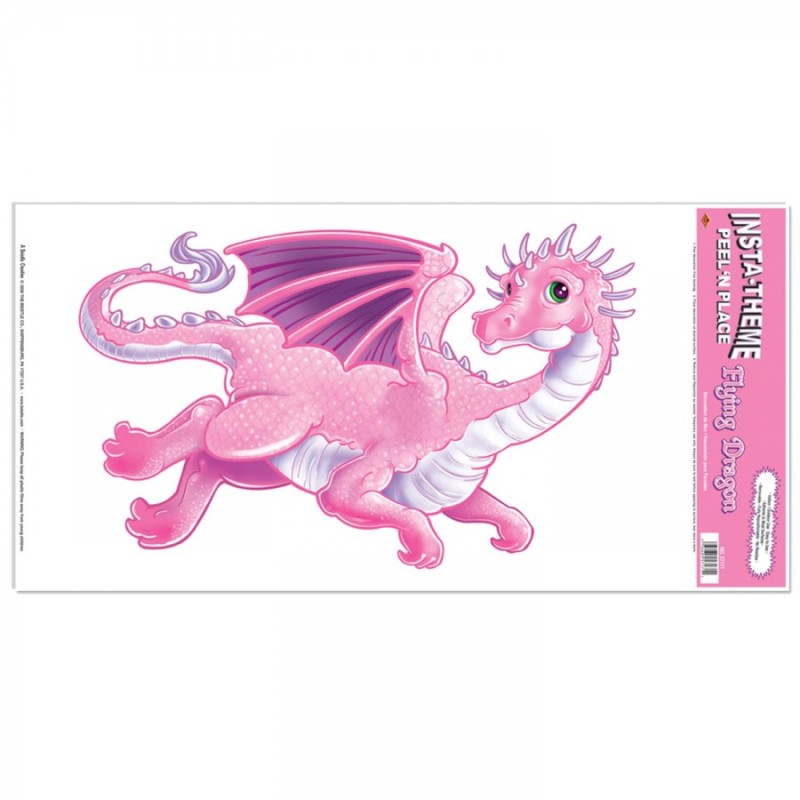 AUTOCOLLANT DRAGON ROSE AUTOCOLLANT DRAGON ROSE