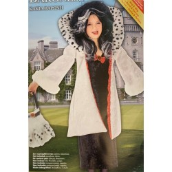 DEGUISEMENT FEMME CRUELLA DALMATIEN TAILLE 5/7 ANS
