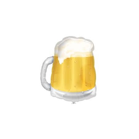 BALLON METALLIQUE CHOPE DE BIERE 58 CM 