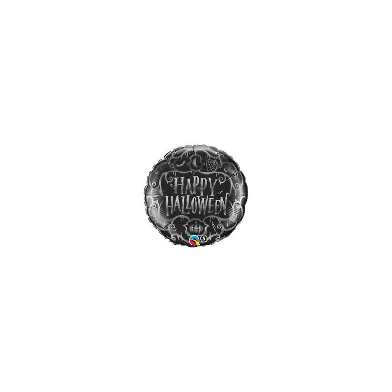 BALLONS METALLIQUE 46 CM NOIR HAPPY HALLOWEEN BALLONS METALLIQUE 46 CM NOIR HAPPY HALLOWEEN