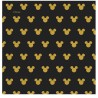 20 SERVIETTES MICKEY NOIR ET OR 33 X 33 CM 