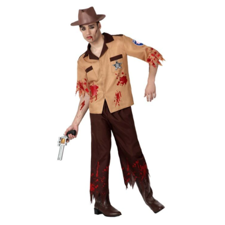 DEGUISEMENT SHERIF ZOMBIE TAILLE M-L