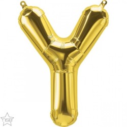 BALLON METALLIQUE LETTRE Y OR 41 CM