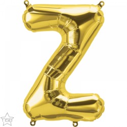 BALLON METALLIQUE LETTRE Z OR 41 CM