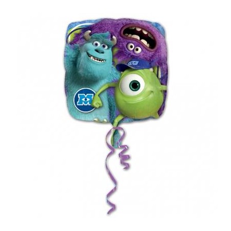 BALLON METALLIQUE MONSTERS CARRE 43 CM 