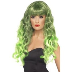 PERRUQUE SIRENE VERTE MECHEE