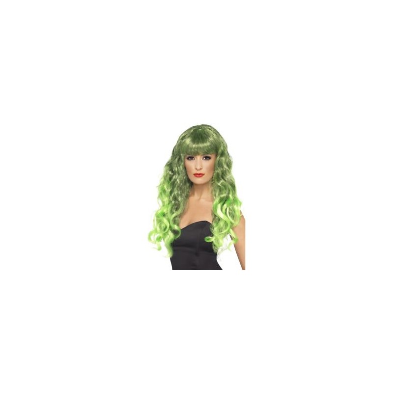 PERRUQUE SIRENE VERTE MECHEE PERRUQUE SIRENE VERTE MECHEE