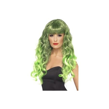 PERRUQUE SIRENE VERTE MECHEE