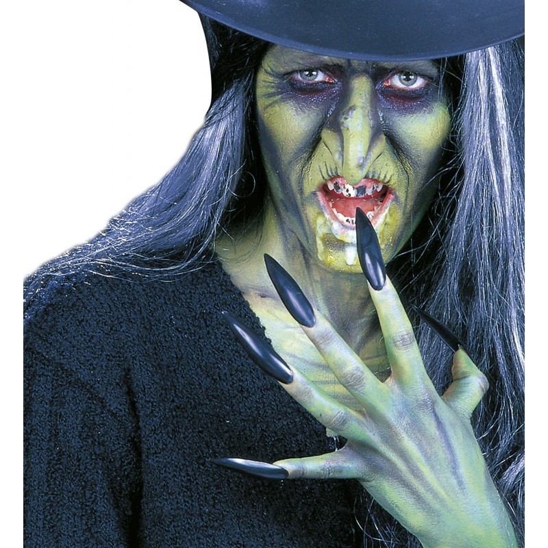 BOITE DE LONGS ONGLES NOIRS HALLOWEEN BOITE DE LONGS ONGLES NOIRS HALLOWEEN