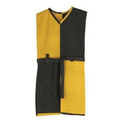 DEGUISEMENT CHEVALIER TUNIQUE NOIR-JAUNE 