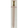 EPEE DE CHEVALIER NORMANDE EN BOIS NOIR ET JAUNE 48 CM AVEC SILLON