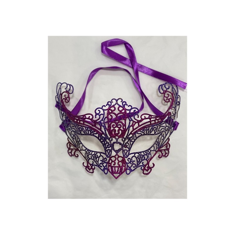 MASQUE PLASTIQUE EFFET DENTELLE VIOLET MASQUE PLASTIQUE EFFET DENTELLE VIOLET