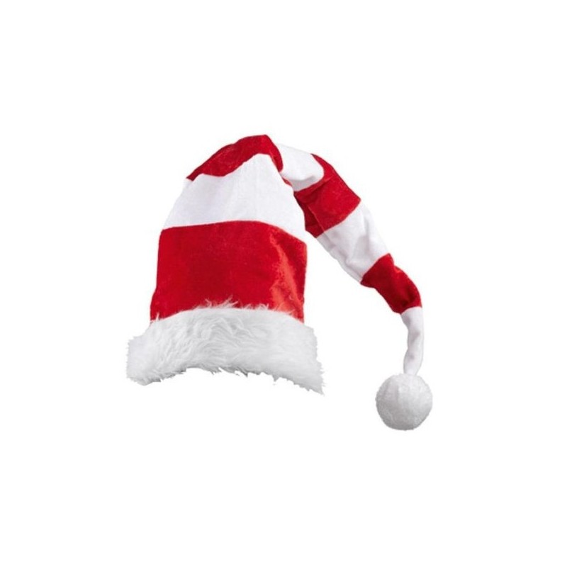 CHAPEAU LUTIN CHARLIE RAYE BLANC ET ROUGE LUMINEUX