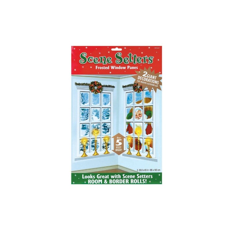 SCENE DECORATIVE FENETRE PERE NOEL ET SAPIN AVEC DE LA NEIGE SCENE DECORATIVE FENETRE PERE NOEL ET SAPIN AVEC DE LA NEIGE