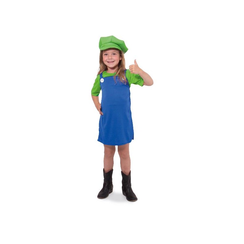 DEGUISEMENT PLOMBIER VERT FILLE TAILLE 6/8 ANS DEGUISEMENT PLOMBIER VERT FILLE TAILLE 6/8 ANS