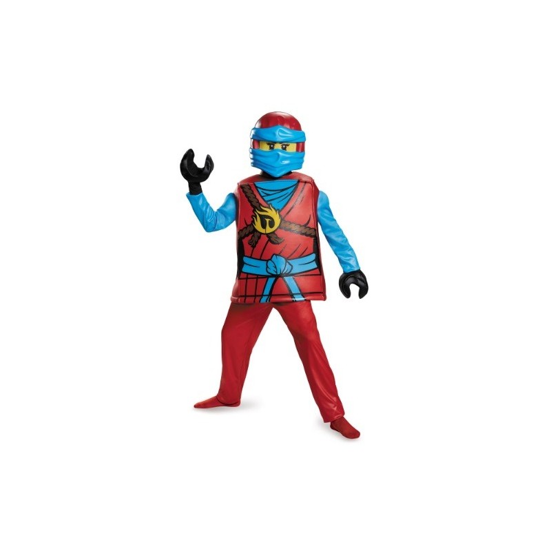 DEGUISEMENT NINJAGO ROUGE ET BLEU TAILLE 7/8 ANS DEGUISEMENT NINJAGO ROUGE ET BLEU TAILLE 7/8 ANS
