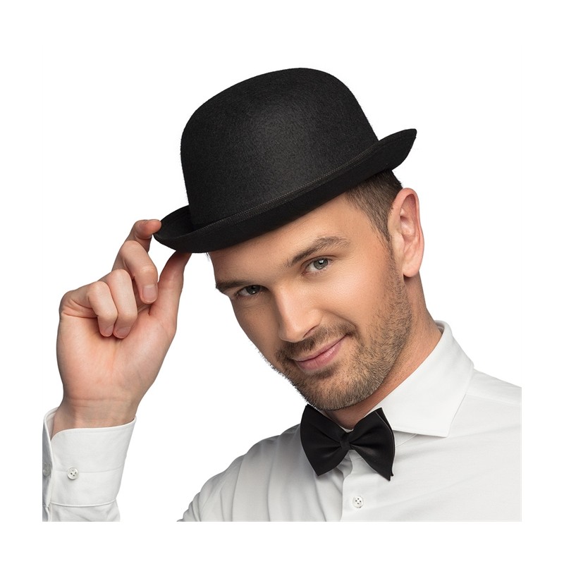 CHAPEAU MELON NOIR FEUTRE CHAPEAU MELON NOIR FEUTRE