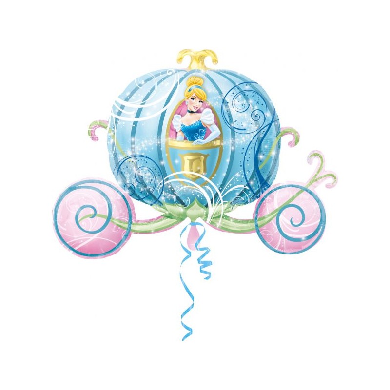 BALLON METALLIQUE CAROSSE DE CENDRILLON 83 CM X 58 CM BALLON METALLIQUE CAROSSE DE CENDRILLON 83 CM X 58 CM