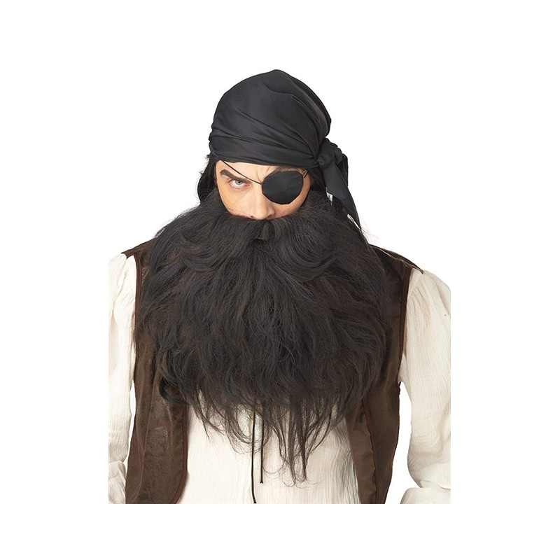 BARBE NOIRE ET MOUSTACHE PIRATE BARBE NOIRE ET MOUSTACHE PIRATE