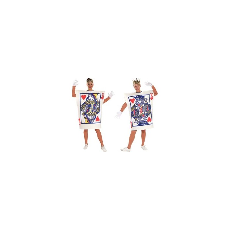 DEGUISEMENT CARTE A JOUER ROI DE COEUR TAILLE UNIQUE DEGUISEMENT CARTE A JOUER ROI DE COEUR TAILLE UNIQUE