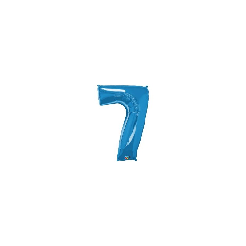 BALLON METALLIQUE CHIFFRE 7 BLEU 86 CM BALLON METALLIQUE CHIFFRE 7 BLEU 86 CM