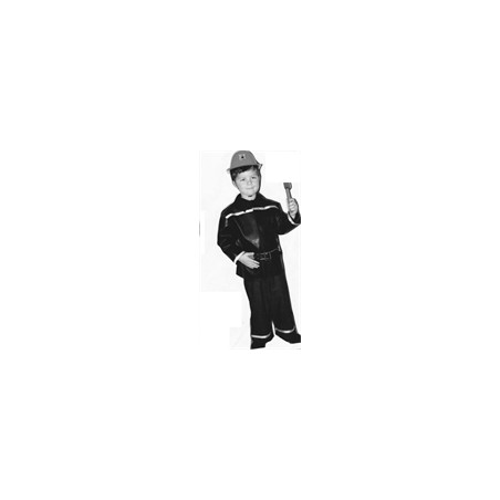 DEGUISEMENT VESTE POMPIER ET SA CEINTURE LUXE TAILLE 6/8 ANS