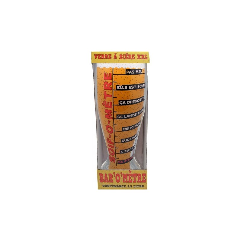 VERRE A BIERE XXL SOIF O METRE 1.5L VERRE A BIERE XXL SOIF O METRE 1.5L