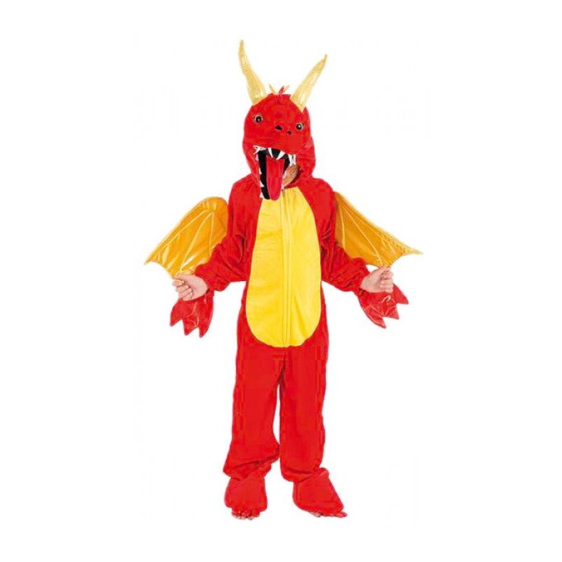DEGUISEMENT DRAGON ROUGE TAILLE 10 ANS