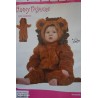 DEGUISEMENT LION POILU ENTIER TAILLE  104